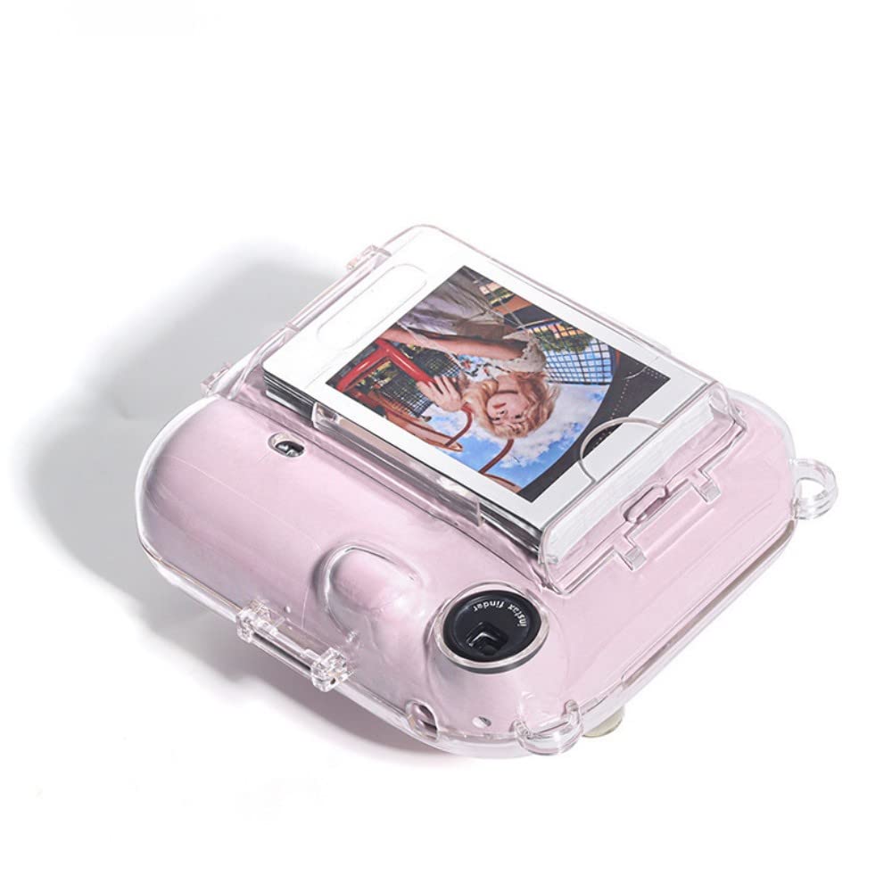 Fenmic Instant Camera Clear Case Чехол для хранения Fujifilm Instax Mini Photo Clip с пленочным регулируемым плечевым ремнем 12, карман, герметичный, (Набор 2)
