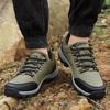 TUINANLE Men's Hiking Shoes Leather Outdoor Shoes Wear-resistant Men Trekking Walking Hunting Sneakers