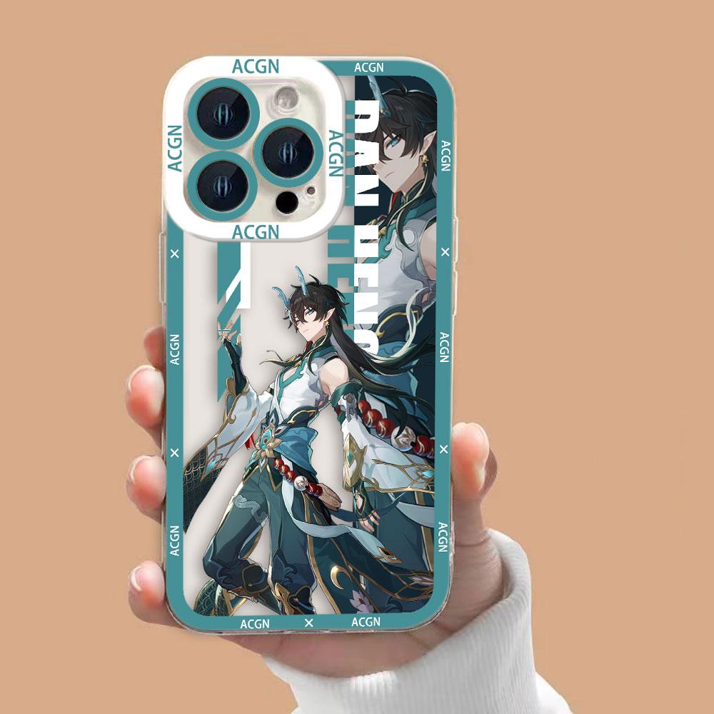 Чехол для телефона Honkai Star Rail Dan Heng Jing Cover Clear для OPPO RENO 15 15F 14 14F 13 13F 12 12F 11 11F 10 8 8T 7 7Z 6Z 5 5F