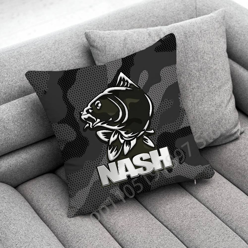 Camouflage Fish Fishing N-NASH Throw Pillow Case For 45x45cm 40x40cm 55x55cm 50x50cm 30x30cm Square Car Pillowcase Shell