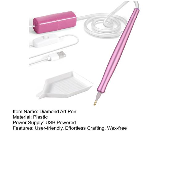 Алмазная ручка-вакуумная ручка для художественного творчества Электрическая алмазная ручка для художественного творчества Инструмент для нанесения алмазов без воска