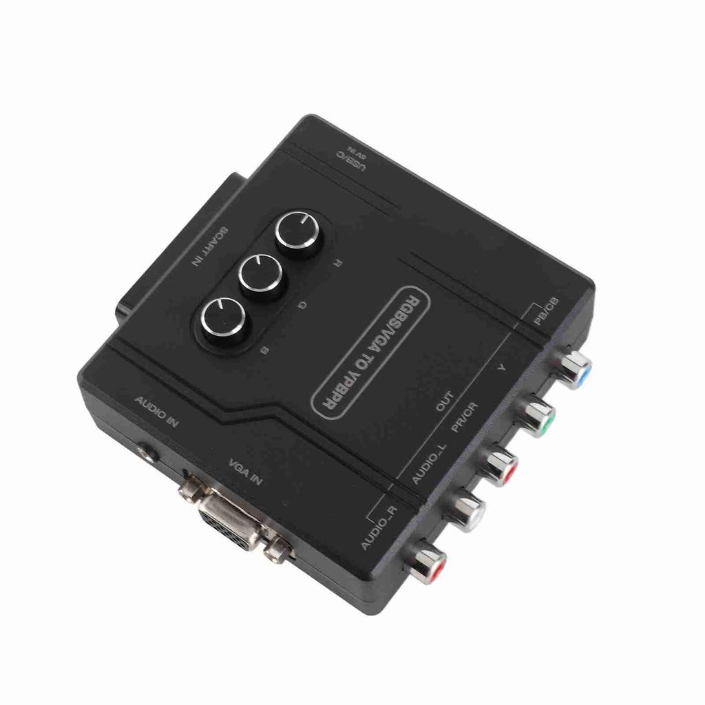 RGBS VGA SCART To YPBPR Component Converter for SFC for N64 for Wii for MD for Saturn
