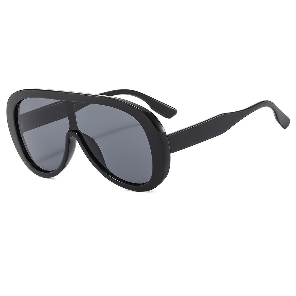 W68225 Sunglasses PC Frame Oversized Unisex Men Women Korean Style Driving UV400 Europe and America Trend Retro Sun Sunglasses