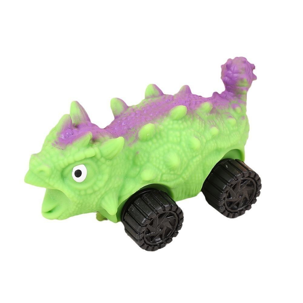 with Wheel Cartoon Fidget Toy High Elasticity Cute Pinch Toy Dinosaur Squeeze Toy Kids Tricky Doll