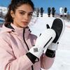 Классические мужские зимние перчатки-варежки для активного отдыха, велоспорта, ветрозащитные, водонепроницаемые, снегозащитные, для катания на лыжах