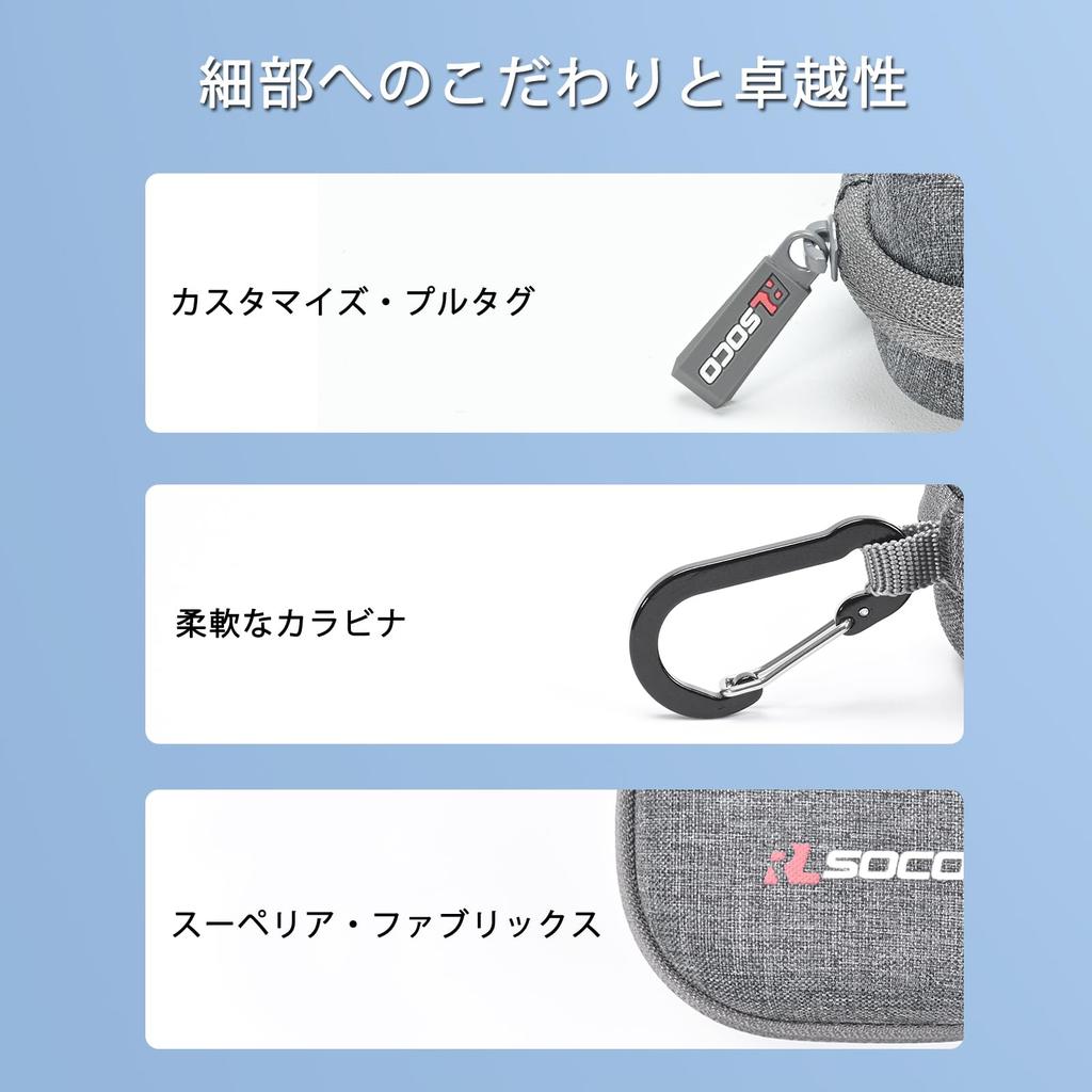 RLSOCO Чехол для хранения для беспроводных наушников с открытым ухом Anker AeroFit Pro AeroFit Специальный чехол для хранения (Только чехол, серый)