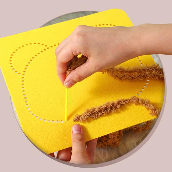 1 комплект, набор для вышивки кукол с мультяшными животными, набор для шитья своими руками для начинающих детей и взрослых, набор для шитья из пряжи «Обезьяна, тигр, кошка, панда, лев, слон, олень, свинья, утка»