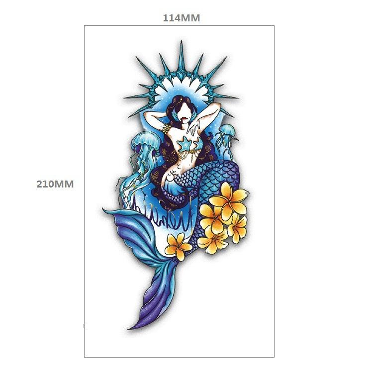 Красная роза цветок рука половина руки татуировка наклейка сова песочные часы геометрия набор для переноса воды наклейка