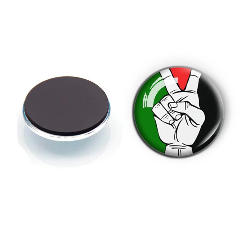 Palestine Flag Fridge Magnet, Time Gem Soft Magnetic Whiteboard Decorative 30mm