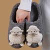 New Winter Cute Lamb Cotton Slippers Women Fashion Indoor Furry Plush Slippers Female Winter Bedroom Warm Fluffy Cozy Home Shoes