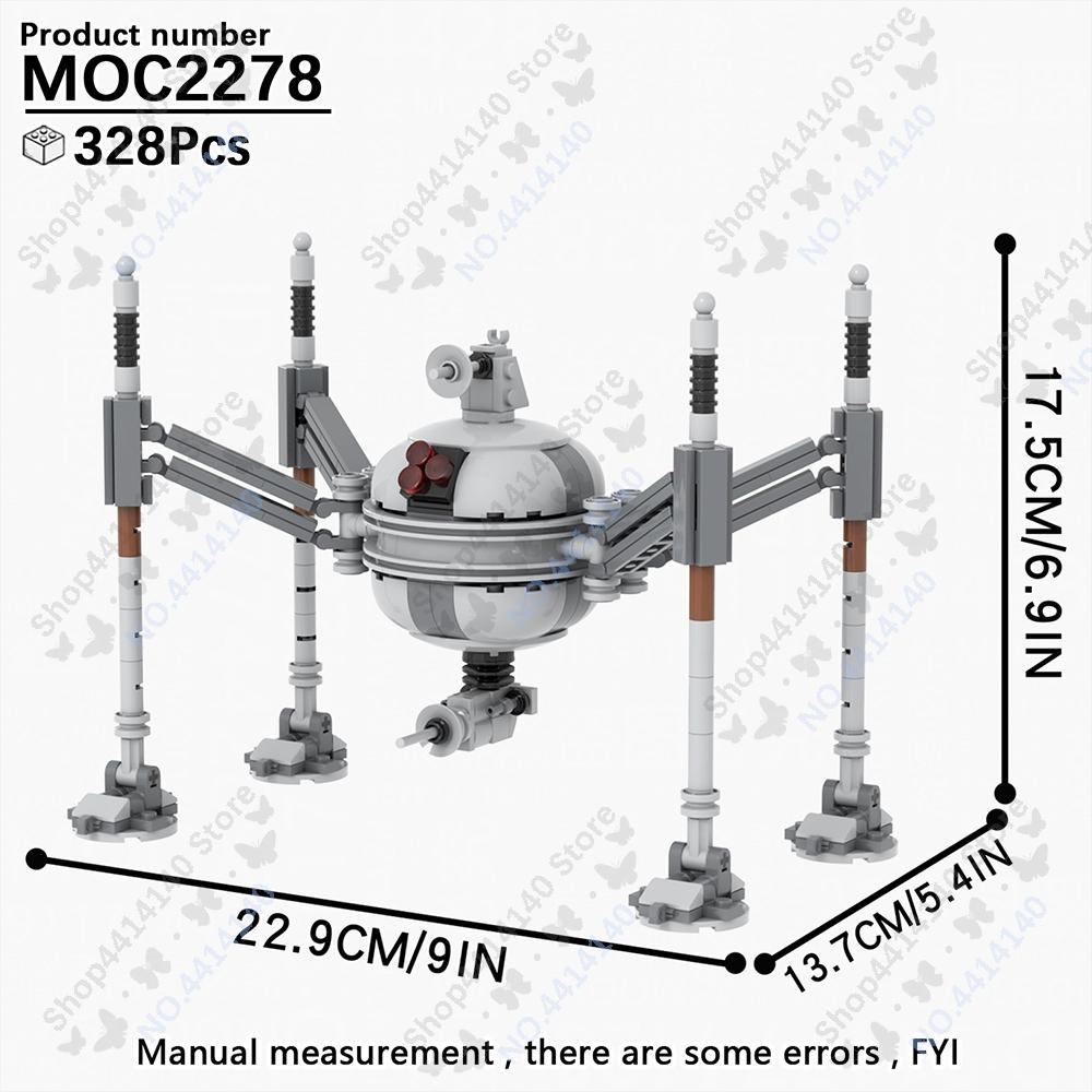 MOOXI Space Wars Movie Crab Bots Military Cannon Mercenary Model Building Block DIY Diorama Bricks For Kids Boys Montessori Toys