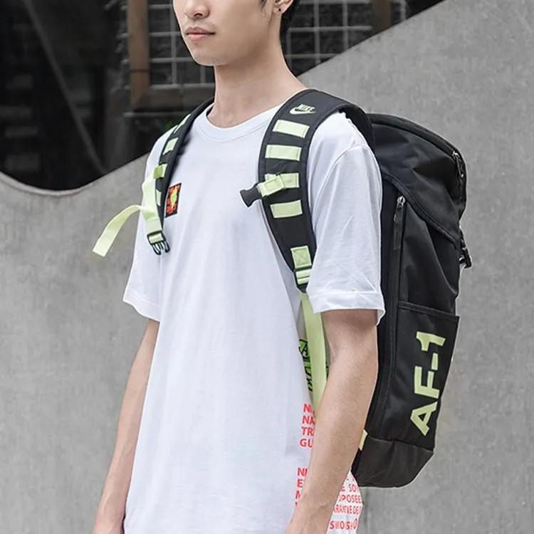 Nike Polyester Backpack Regular Unisex Black (Unisex) Backpacks BA5731 013