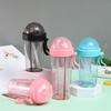 Portable Straw Cup Large Capacity Water Bottle Drinkware Double Drinking Cup  Outdoor