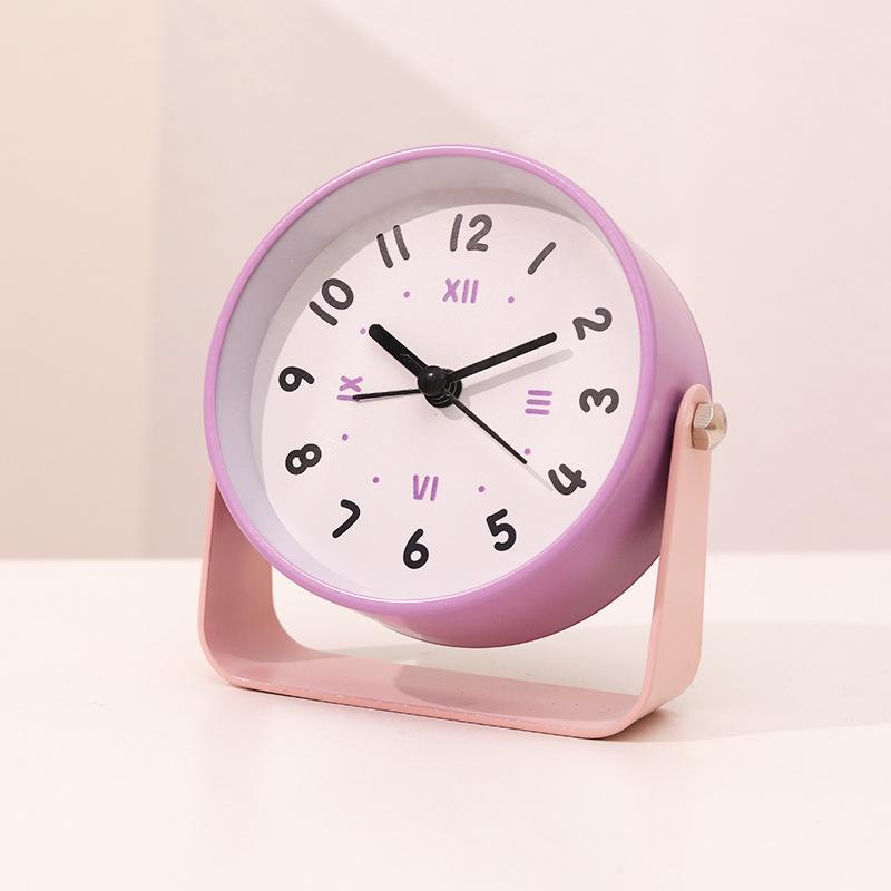 Minimalist high-value desktop clock high-value silent desk clock for students, super loud timing small alarm clock
