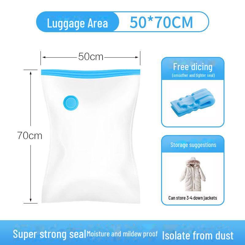 Прозрачный вакуумный мешок для хранения одежды и одеял