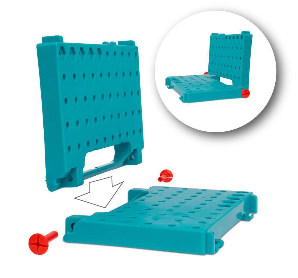 BRIO Builder Рабочий стол 34596 Возраст 3 года и старше Игрушка для игры с инструментами Развивающая игрушка Игра понарошку Синий "59 деталей" (Плотник Плей)