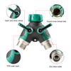 Garden Hose Splitter with Shut-off Valves 2 Way Heavy Duty Y Spigot Splitter 3/4" GHT Thread Outdoor Faucet Splitter for Gardens Patios