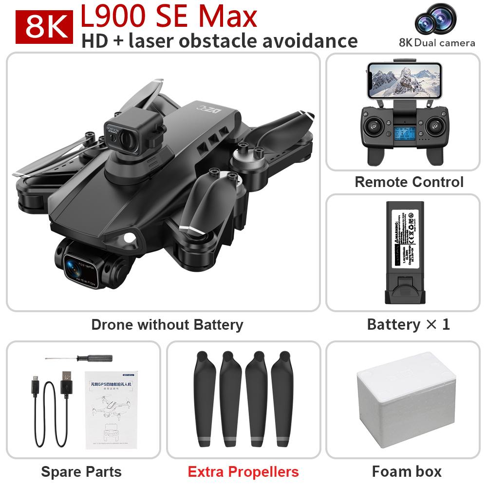 L600 PRO MAX GPS Drone Professional 4K HD ESC Camera 5G FPV WiFi With 3-Axis Gimbal Flight 25 Minutes Brushless RC Quadcopter