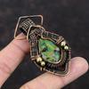 Copper Ruby Zoisite Pendant Copper Wire Wrapped Gemstone Pendant Designer Pendant Copper Jewelry Handmade Pendant Wire Wrap Jewelry For Gift
