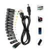 1.5M USB To 5.5x2.1mm Power Charger with 13 Connectors Set for Monitoring Cameras Printer Router LED Light Speaker