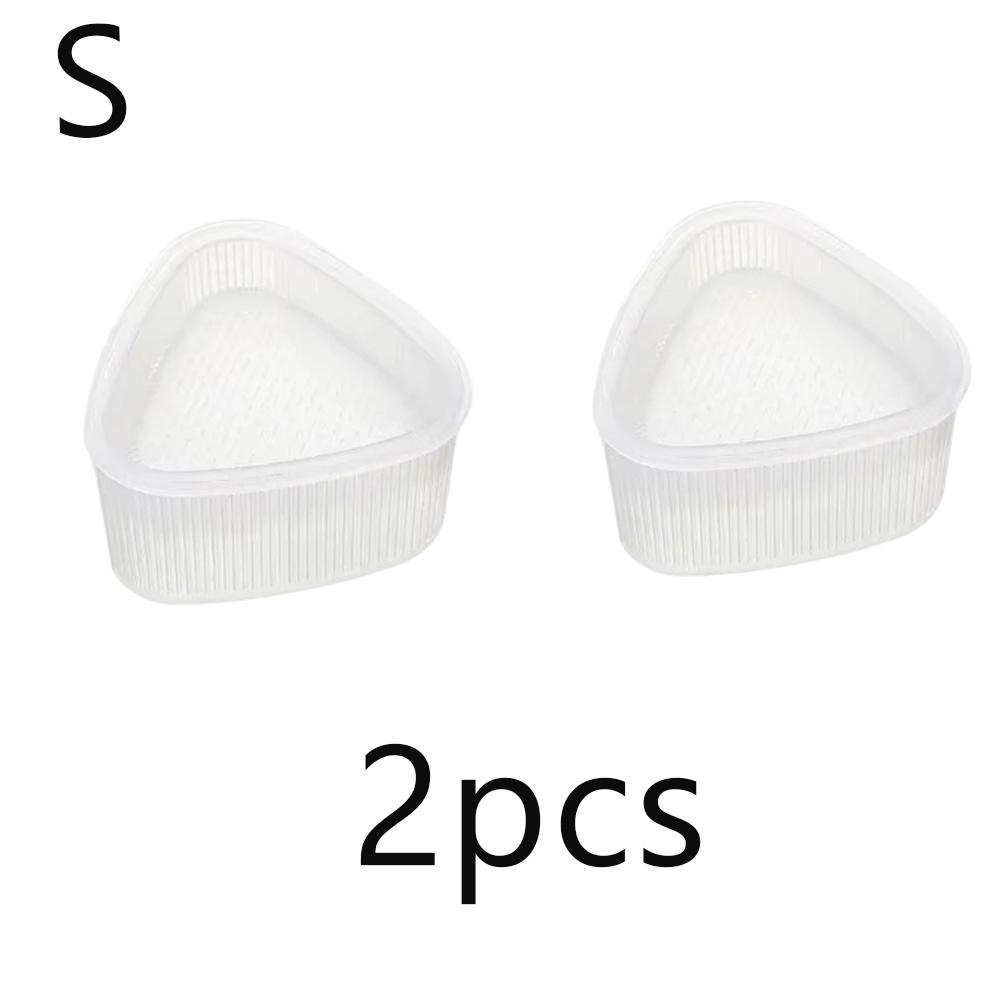 2pcs M/L Kitchen Accessories Sushi Mould Children Transparent Triangle Mould Food Press Machine Bento Rice Vegetable Roll Mould