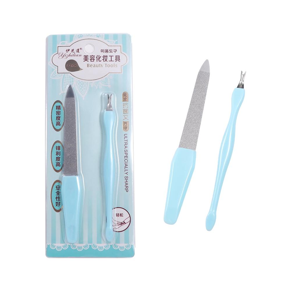 Stainless Cuticle Remover Durable Smoothing Dead Skin Clippers Double Sided Nail Polishing Strip Nail Trimming Tool