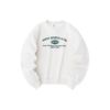 Lifestyle Series Letter Круглый вырез свитера Свободный флисовый свитшот Женская толстовка Stone-White 162348706-1