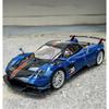 1/18 Pagani Huayra BC Alloy Sports Model Diecast Metal Racing Car Vehicles Model Collection Sound Light Simulation Kids Toy Gift