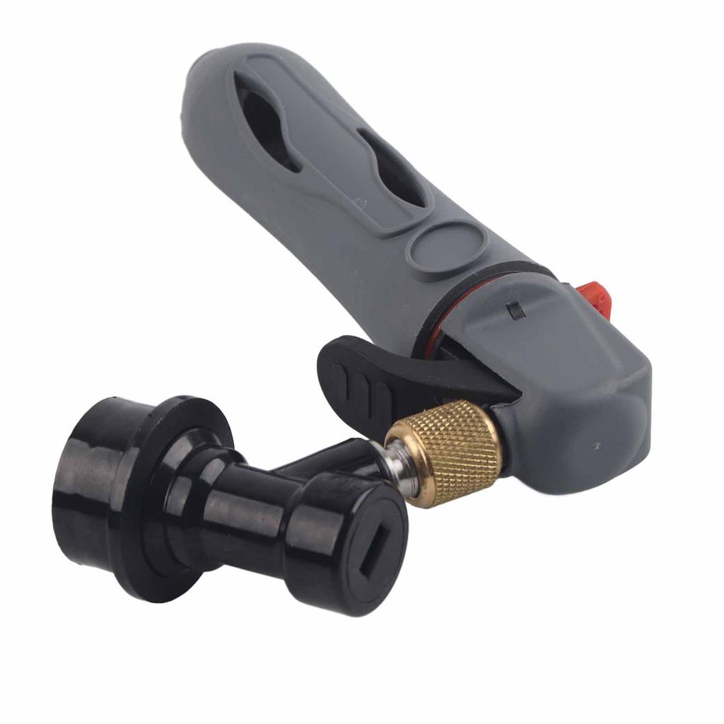 Keg Charger CO2 Injector Draft Beer Dispenser Ball Lock for Homebrew Soda Valve Grey