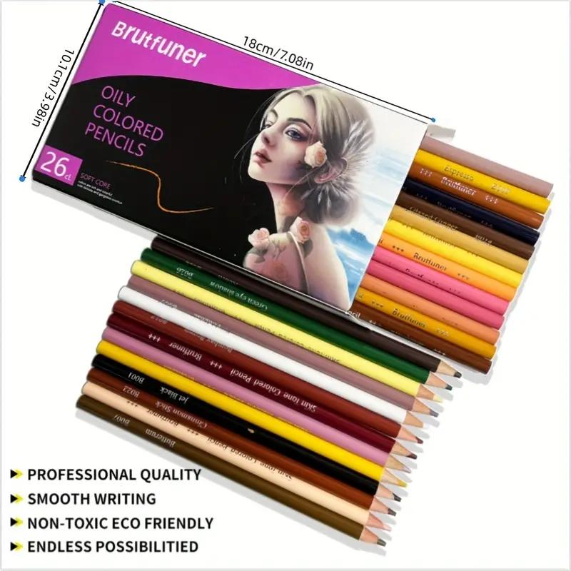 26/50/72 цвета кожи, масляный карандаш, профессиональный набор цветных карандашей для рисования, рисования для детей, студентов, школьных художественных принадлежностей