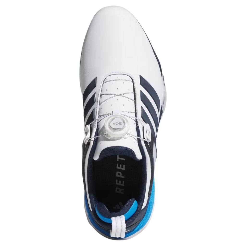 adidas Adipower 26 Boa Без шипов Удобная посадка Обувь для гольфа Мужская кроссовок Белый Синий JS4139
