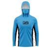 Mens Quick-Dry Breathable Fishing Shirt With Hood Face Cover Outdoor Sun Protection Long Sleeve