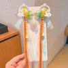 1 Pair Flowing Tassel Rabbit Tassel Hairpin Long Ribbon Ribbon Bows Hairpin  Moon Festival Party