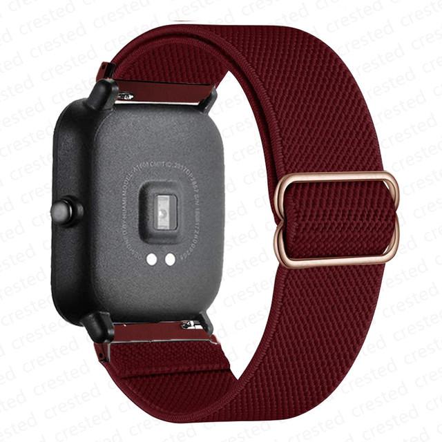 Нейлоновый ремешок Для Amazfit GTS 4/2/2e/3/GTS2 Mini/GTR/4/3/Pro/GTR2/stratos Браслет ремешок Amazfit bip 6 5 3 20мм/22мм Ремешки для часов