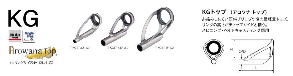 Fuji T2-KGTT Размер 8F-2.2 Верхняя направляющая штанги Torzite Ti Frame x 1 (0020)