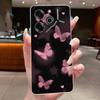 Чехол для телефона Tecno Pova 6 Pro 5G LI9 Чехол Tecno Pova 6 5G LI7 Задняя крышка Роскошный Прозрачный Мягкий ТПУ Чехол с бабочками и цветами