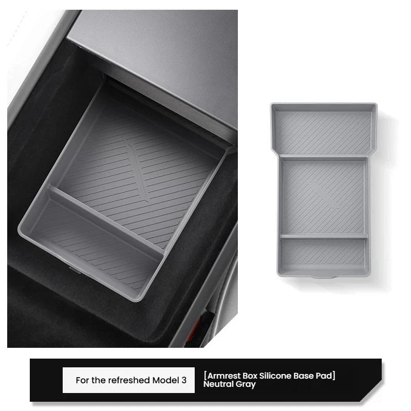 For the 2023 Tesla Rejuvenated MODEL3 Central Control Mobile Phone Wireless Charging Mat Car Storage Storage Mat Interior