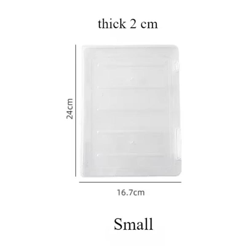 File Storage Box Transparent Double Buckle Plastic Archive Box Waterproof Dustproof Visa Graduation Certificate Information Box