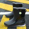 Новая дождевая обувь женская водонепроницаемая обувь низкий голенище нескользящие резиновые сапоги водные сапоги кухонная работа корейская версия модные универсальные короткие голенища