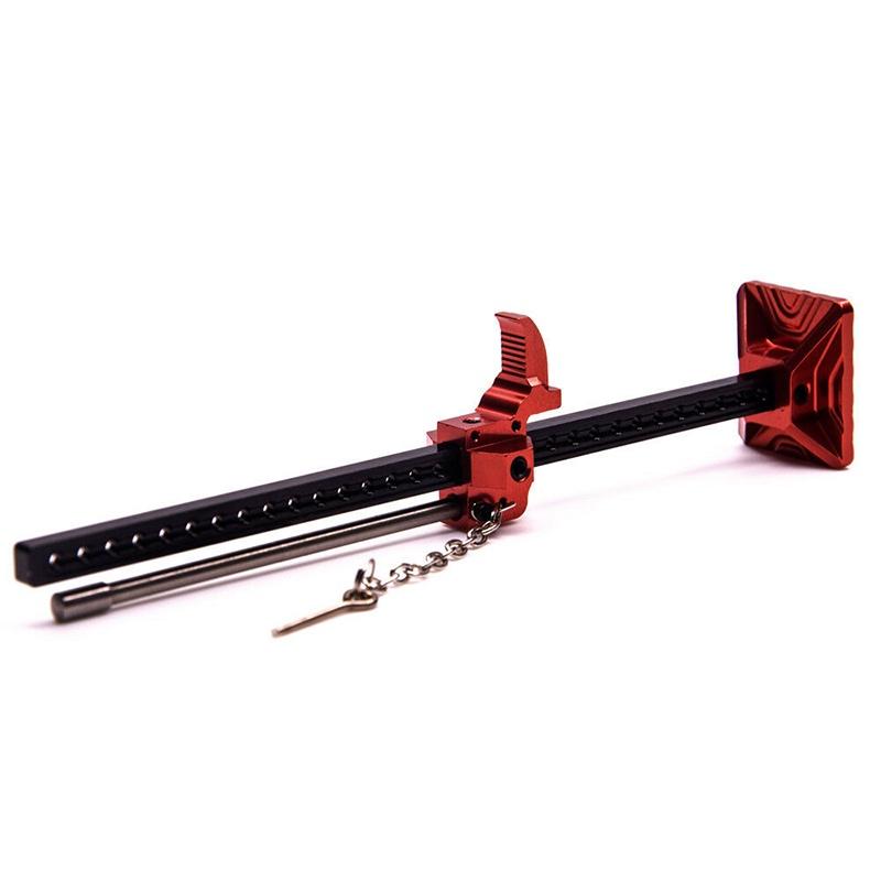 Премиальный полностью металлический домкрат с высоким подъемом для 1/10 RC гусеничного автомобиля Scx10 D90 грузовик красный