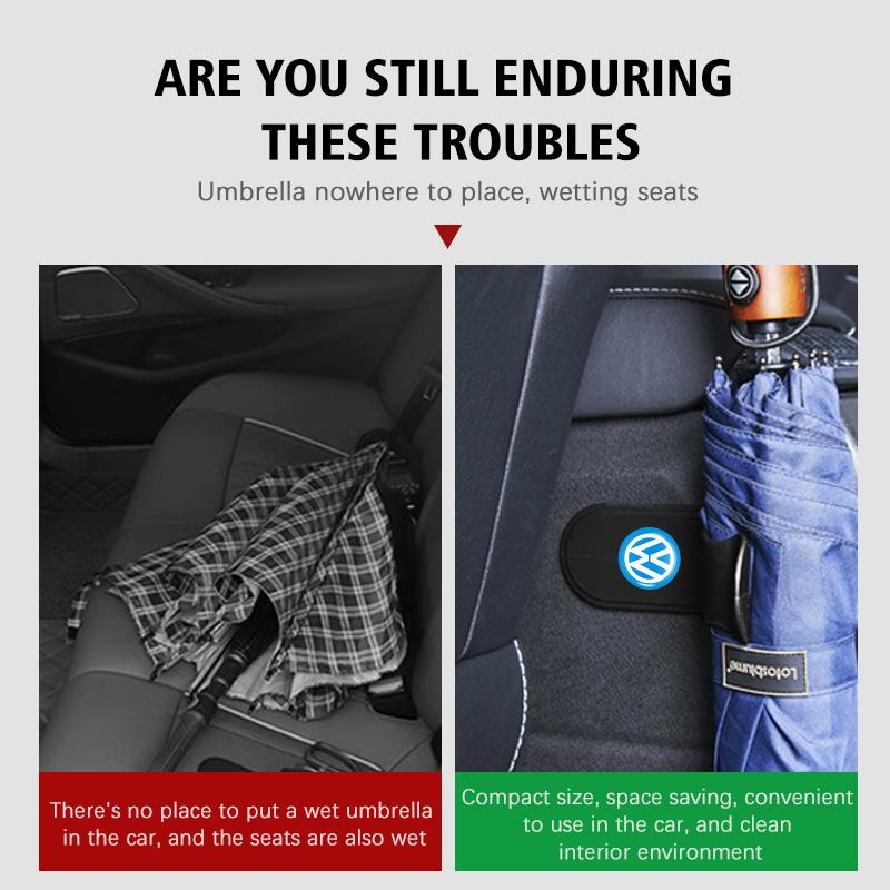 Car Umbrella Holder Adhesive PP Auto Interior Storage RR2 Organizer For Volkswagen VW Passat Golf 4 5 6 Tiguan Polo Scirocco Jetta
