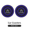 Silicone Double Ring Car Cup Mat Anti-Slip Insert For Citroen C4 C3 C5 C1 C2 Berlingo Celysee Cactus Picasso Aircross Saxo Grand XV6