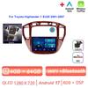 Autoradio pour Toyota Highlander 1 XU20 2001-2007 Android17 2 Din Lecteur multimédia vidéo Navigation CarPlay Stéréo DVD Autoradio