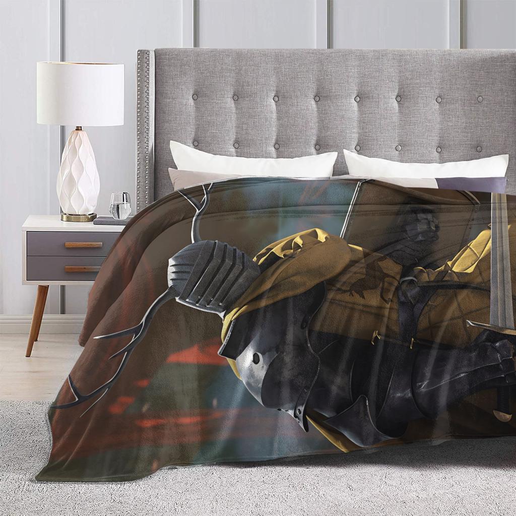 Lyonel Baratheon Throw Blanket Comfortable Funny Blanket For Living Room Travel Office Flannel Bedspread Bed Cover
