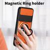 KEYSION Magnetic Phone Case for Raelme 16 5G Slide Camera Protection Upright Kickstand 360 Ring Shockproof Cover for Realme16 5G