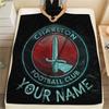 Custom Name Charlton Athletic Flannel Blanket, High quality Comfortable for All Seasons, Home Decor, Warmth and Comfort