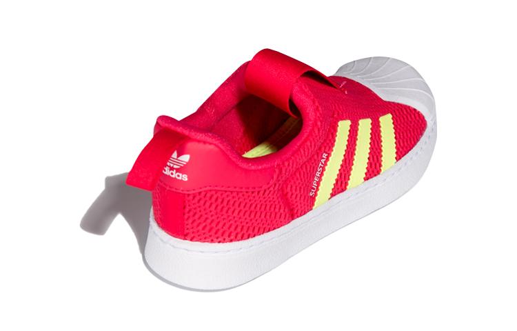 Adidas Originals Superstar Collection 360 I Low top Toddler Shoes Red Yellow White Infant And Toddler CG6582