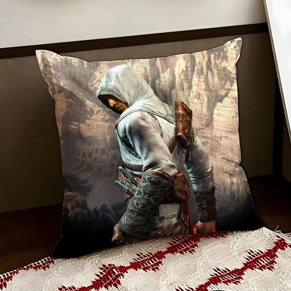 Игровой Assassins Creed Чехол на подушку Двусторонний Мягкий Прочный Чехол для подушки Дом Автомобиль Многоцелевое Использование для Ежедневного Комфорта