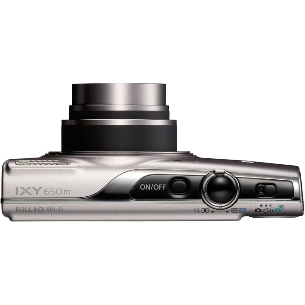 Canon IXY650m Silver Compact Digital Camera with 12x Optical Zoom and Wi-Fi Compatible (IXY650mSL)