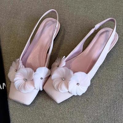 Балетки Женские Сандалии Цветок Модная Обувь Платье Удобная Повседневная Обувь Летние Женские Шлепанцы 2025 Новый Тренд Бренд Женские Тапочки